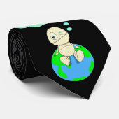 Denk...Recyclen Stropdas (Opgerold)