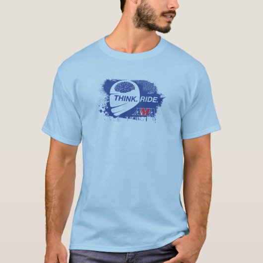 Denk. Ride. Straat (Licht) T-shirt (Voorkant)