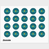 Denk Ronde Sticker (Vel)