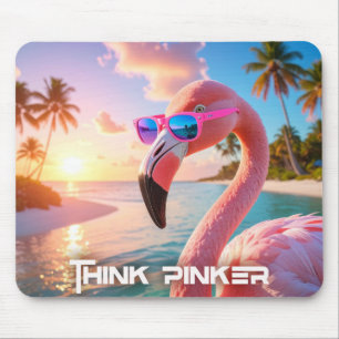 Denk ROZE - Flamingo ROZE Muismat