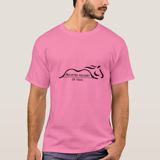 Denk roze! t-shirt (Voorkant)