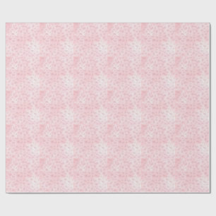 Denk Roze Waterverf Patroon Monogram Cadeaupapier