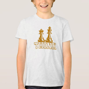 Denk Schaken, Schaakspel Tri-Blend Shirt