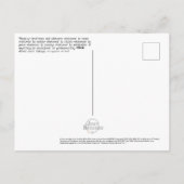 "Denk" Schriftgedeelte Briefkaart uit Filippenzen  (Achterkant)