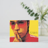 "Denk" Schriftgedeelte Briefkaart uit Filippenzen  (Staand voorkant)