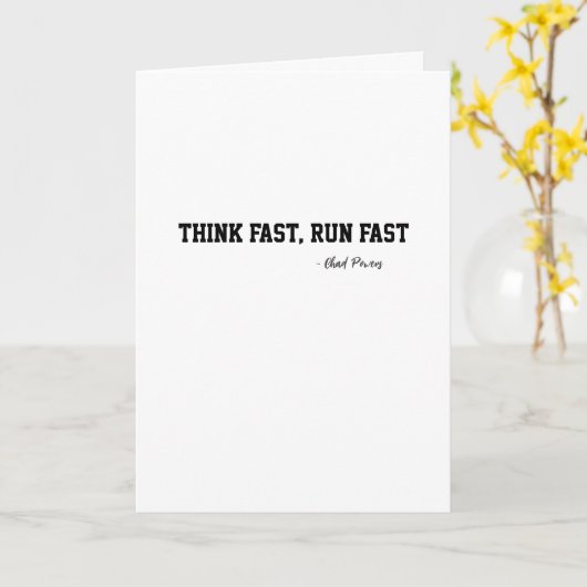 Denk snel de Snelle Motivatie van het Football van Kaart (Gele Bloem)