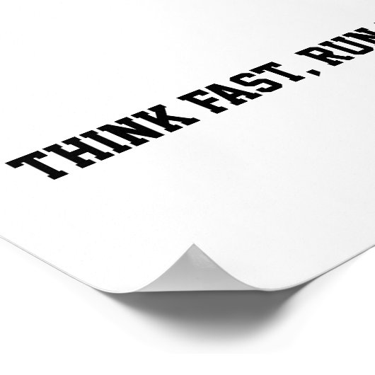 Denk snel de Snelle Motivatie van het Football van Poster (Hoek)