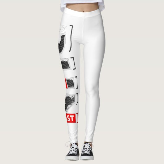 Denk snel rennen leggings (Voorkant)