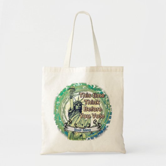 Denk Stem Vrijheid Tote Bag (Voorkant)