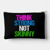 Denk sterk niet mager Motivatie fitness Etui (Achterkant)