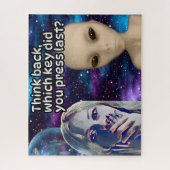 Denk terug, welke sleutel heb je het laatst gedruk legpuzzel (Verticaal)