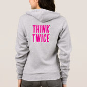 Denk twee keer na hoodie (Achterkant)