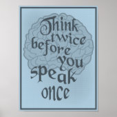 Denk twee keer na poster (Voorkant)