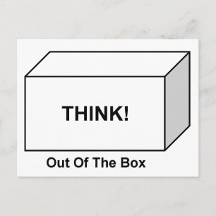 Denk uit de doos briefkaart
