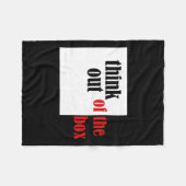 Denk uit de doos grappig ontwerp fleece deken (Voorkant (Horizontaal))