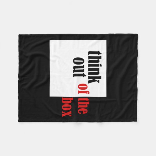 Denk uit de doos grappig ontwerp fleece deken (Voorkant (Horizontaal))