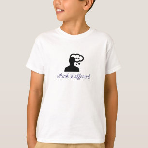 Denk verschillende slogan Stijlvolle jongens T-shi T-shirt