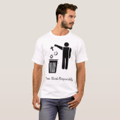 Denk verstandig t-shirt (Voorkant volledig)