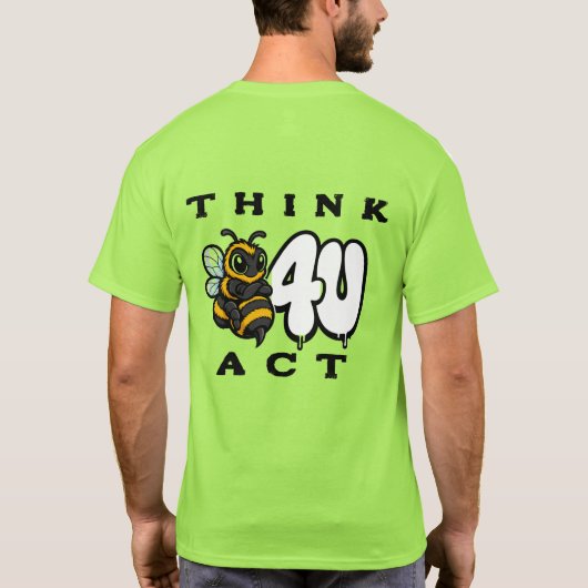 Denk Voor Je Handelt T-shirt (Achterkant)