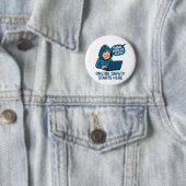 Denk Voor Je Klikt - Online Veiligheidsbewustzijn Ronde Button 5,7 Cm (In situ)