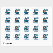 Denk Voor Je Klikt - Online Veiligheidsbewustzijn Vierkante Sticker (Vel)