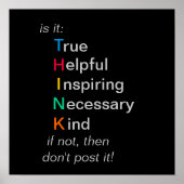 DENK - voor je post - poster (Voorkant)