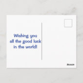 DENK VOOR U rechter bent Briefkaart (Achterkant)