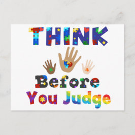 DENK VOOR U rechter bent Briefkaart