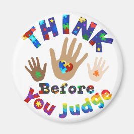 DENK VOOR U rechter bent Magneet