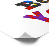 DENK VOOR U rechter bent Poster (Hoek)