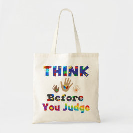 DENK VOOR U rechter bent Tote Bag