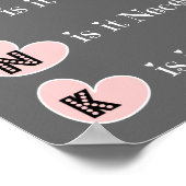 DENK VÓÓR U spreekt, Familie Poster (roze grijs) (Hoek)