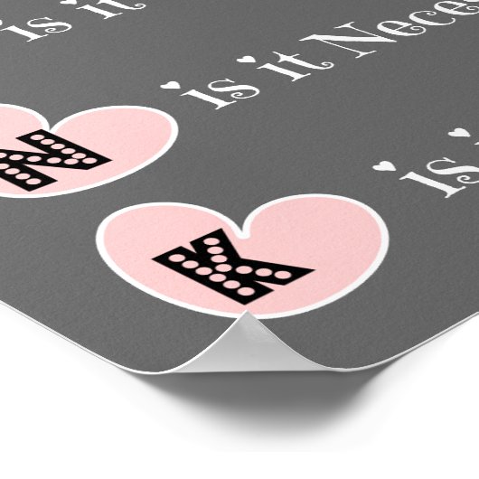 DENK VÓÓR U spreekt, Familie Poster (roze grijs) (Hoek)