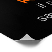 DENK - voor u spreekt, tekst, of post - poster (Hoek)