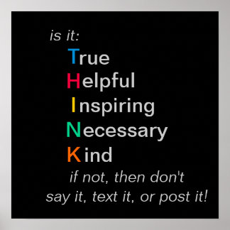 DENK - voor u spreekt, tekst, of post - poster