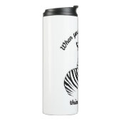 Denk Zebras Thermosbeker (Gedraaid links)