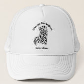 Denk Zebras Trucker Pet (Voorkant)