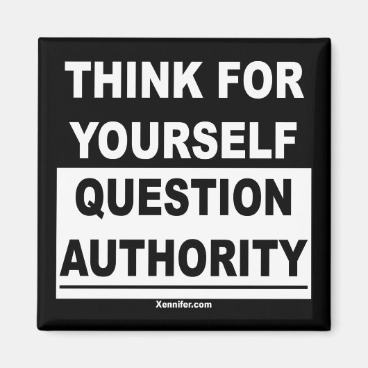 Denk zelf aan een magneet (Voorkant)