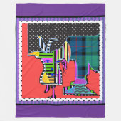 Denkbeeldig dier fleece deken (Voorkant)
