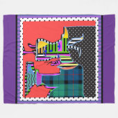 Denkbeeldig dier fleece deken (Voorkant (Horizontaal))