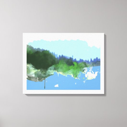 denkbeeldig digitaal_art landschap canvas afdruk (Voorkant)