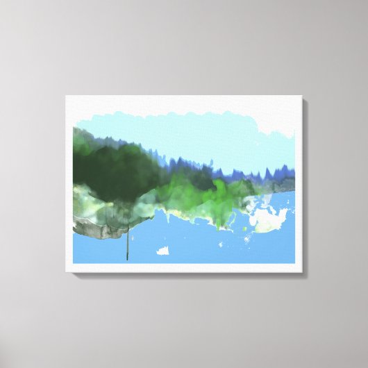 denkbeeldig digitaal_art landschap canvas afdruk (Voorkant)