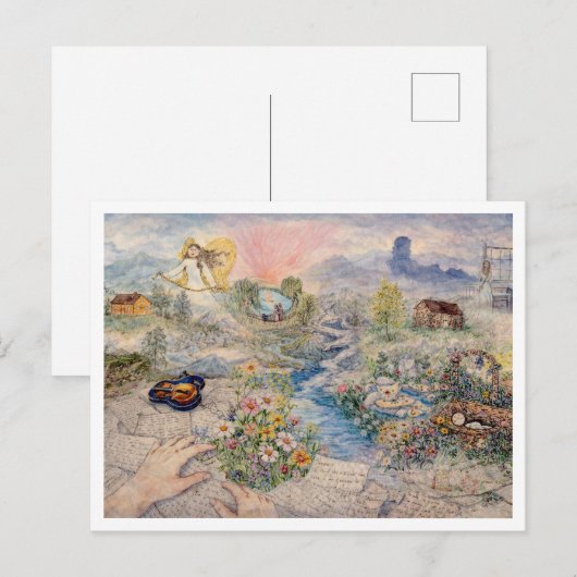 Denkbeeldig Landschap Briefkaart (Voorkant / Achterkant)