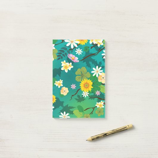 Denkbeeldige Jungle 1 Post-it® Notes (Op bureau)