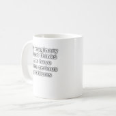 Denkbeeldige Vriend Ernstige Problemen Grappige Mo Koffiemok (Voorkant links)