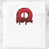 Denkdonut Ronde Sticker (Tas)