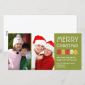 Denkdozen met cadeautjes voor kerstcadeautjes voor feestdagenkaart (Voorkant / Achterkant)