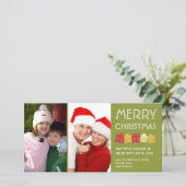 Denkdozen met cadeautjes voor kerstcadeautjes voor feestdagenkaart (Staand voorkant)