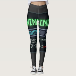 Denken 99 procent laden Funny Retro Computer D Leggings