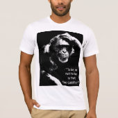Denken aan de Monkey Shakespeare Quote Pop Art Man T-shirt (Voorkant)